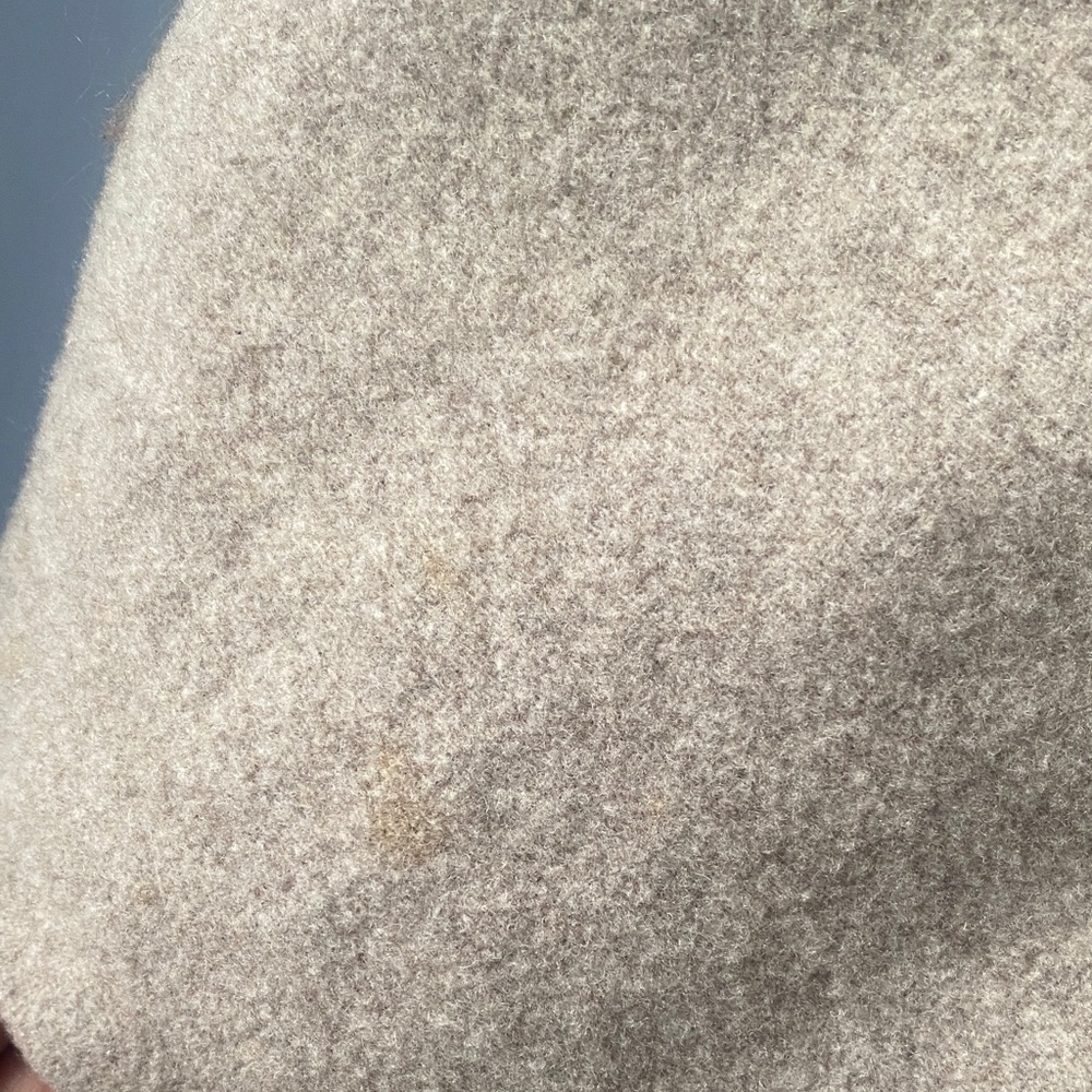 Classic Beige Women's Pea Coat - Picture 7 of 7